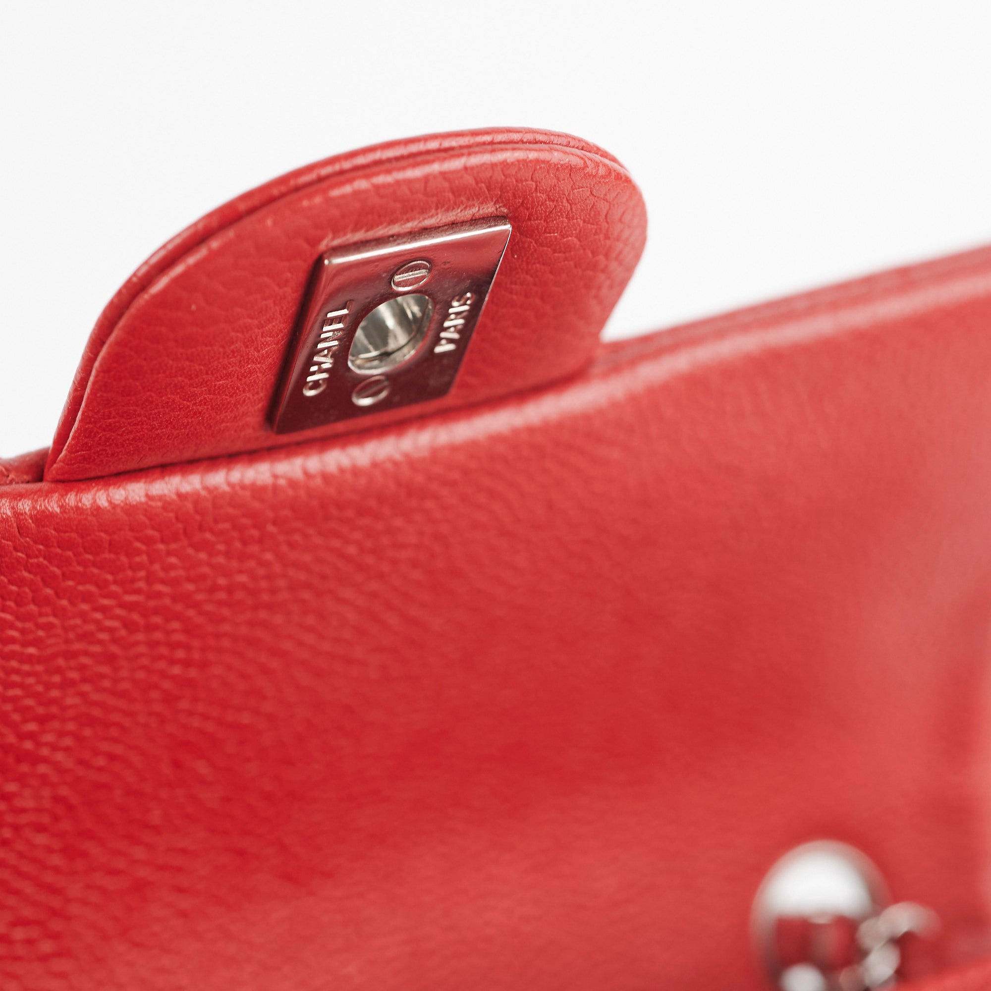 Chanel Mini Rectangular Flap Bag in Red Caviar Leather - Luxury Crossbody Purse for Women, Perfect for Parties & Date Nights