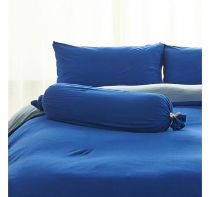 Premium Cotton Pure™ Klein Blue Jersey Cotton Bolster Case - Soft & Breathable Pillow Cover for Sofa, Bed, Nursery - Home Decor & Comfort Accessory
