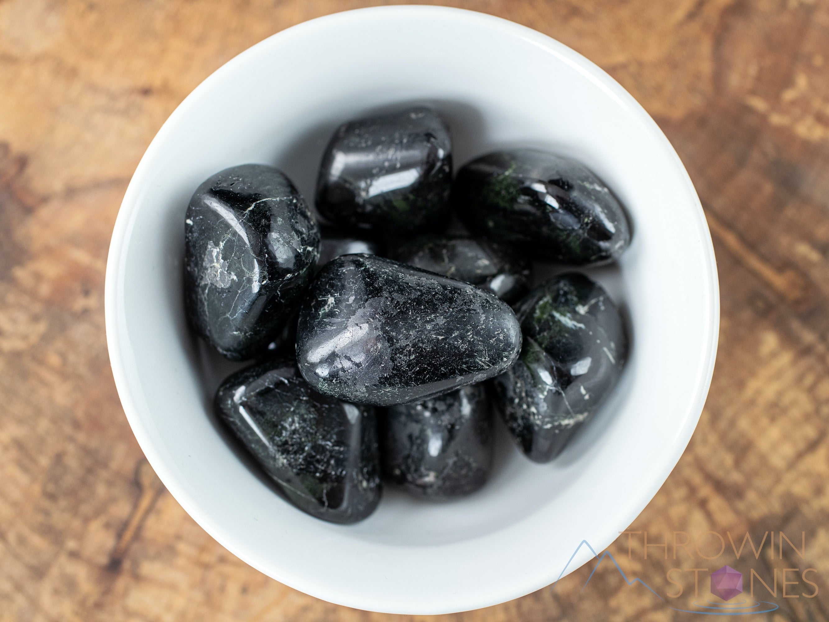 Black Star Diopside Tumbled Stones - Natural Healing Crystals for Meditation, Reiki, and Chakra Balancing - Self Care Gemstones for Relaxation & Spiritual Growth (E1447)