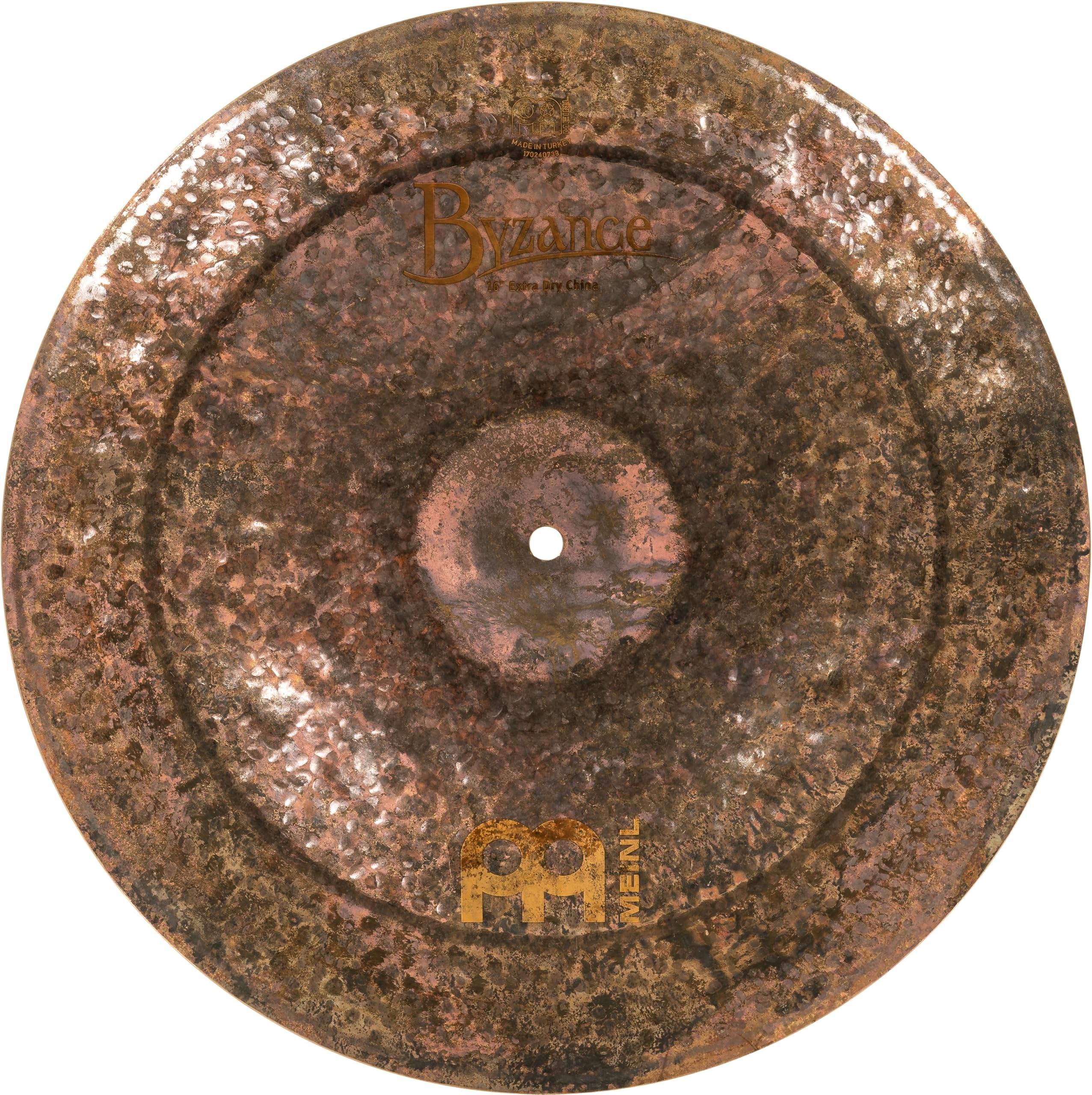 Meinl B16EDCH Byzance Extra Dry 16-Inch China Cymbal - Professional Hand Hammered Brass Cymbal for Drummers & Percussionists - Perfect for Jazz, Rock & Studio Recording