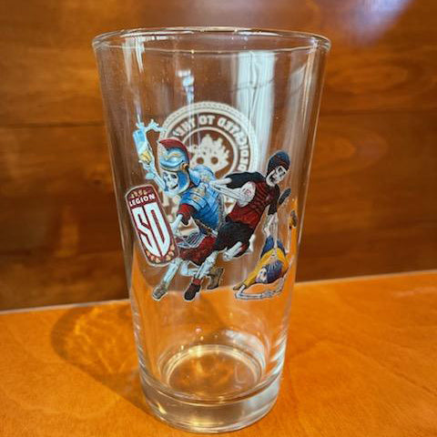 Legion Lager Pint Glass - 16oz Beer Glass for Lager, Pilsner & Ale - Perfect for Home Bars, Pubs & Beer Tasting Events