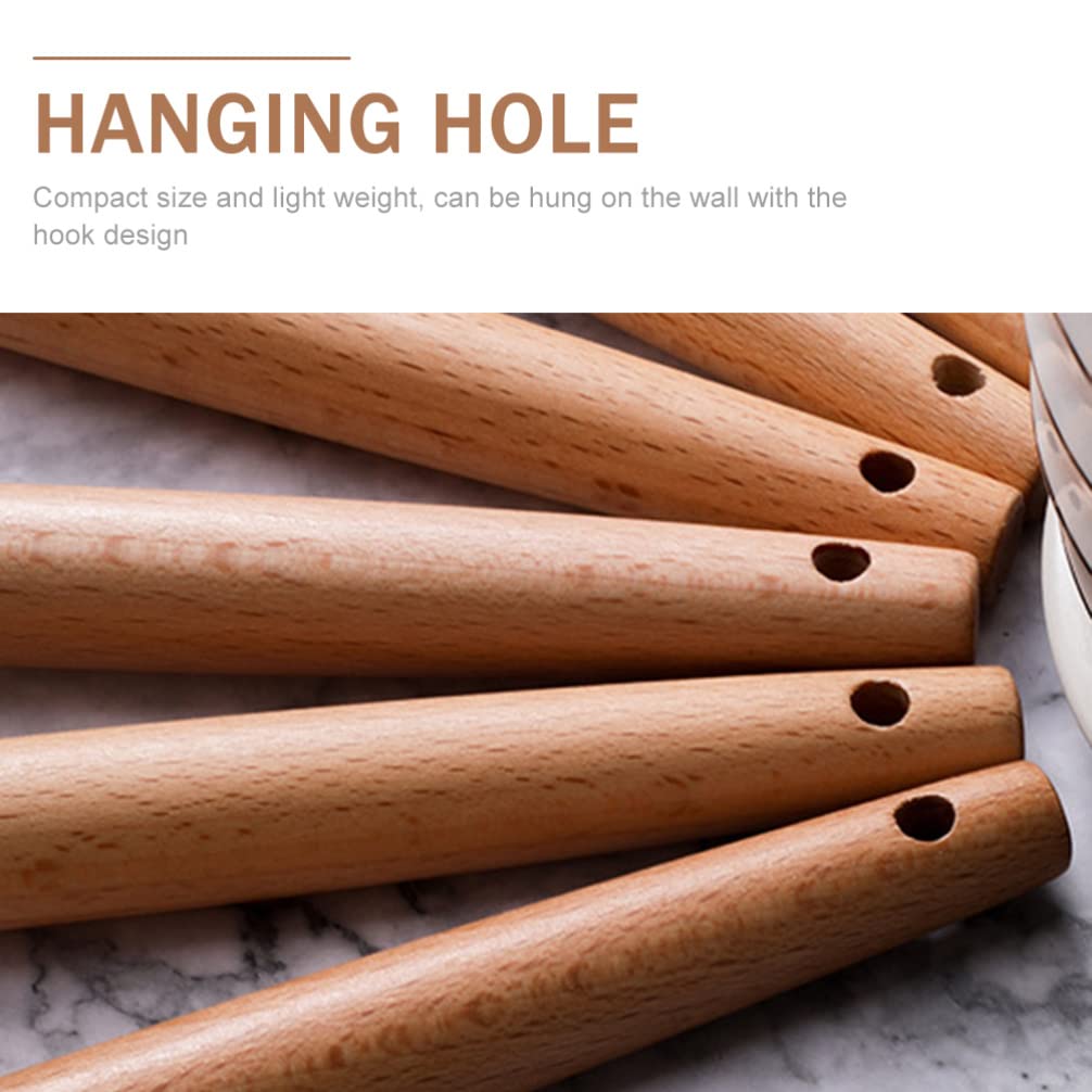 Hemoton 2-Piece Wooden Handle Silicone Basting Brush Set - Heat-Resistant Kitchen & BBQ Cooking Tool for Baking, Grilling, Pastry & Meat Basting - Perfect for Oils, Sauces & Marinades
