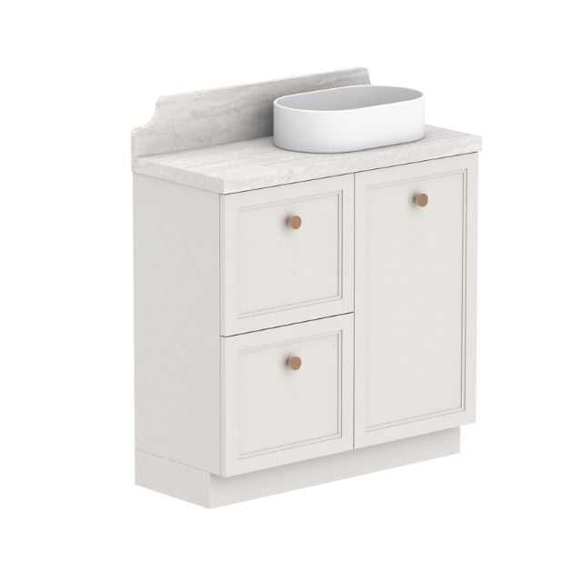 ADP Mabel Ensuite Floor Standing Vanity with Durasein Benchtop - Modern Bathroom Vanity with Sink for Master Bath & Powder Room