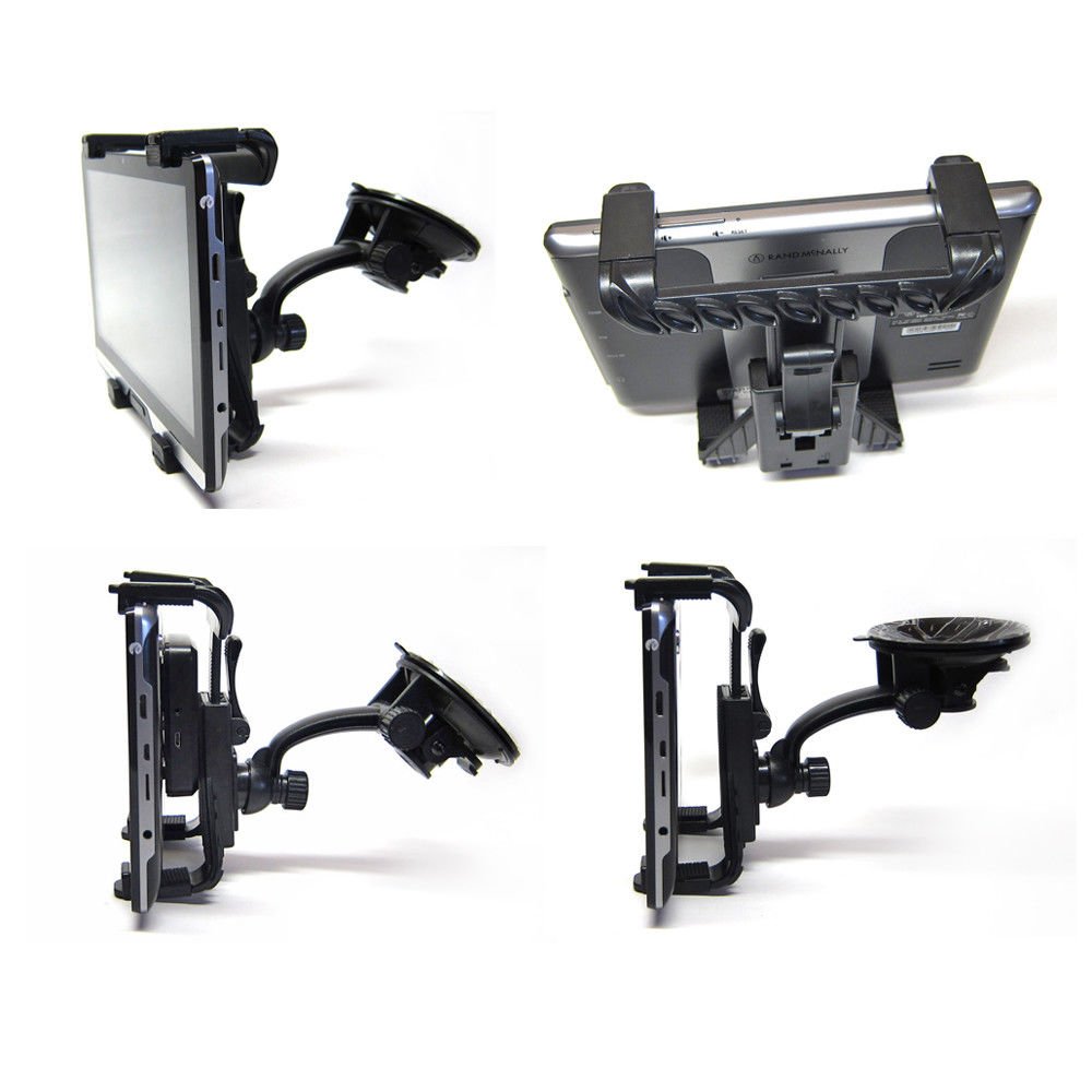 Universal Car GPS & Tablet Windshield Mount - Adjustable Suction Cup Holder for 7 Inch Devices (Magellan RoadMate RC9485T-LMB/RC9496T-LMB/WMB7) - Perfect for Road Trips & Navigation
