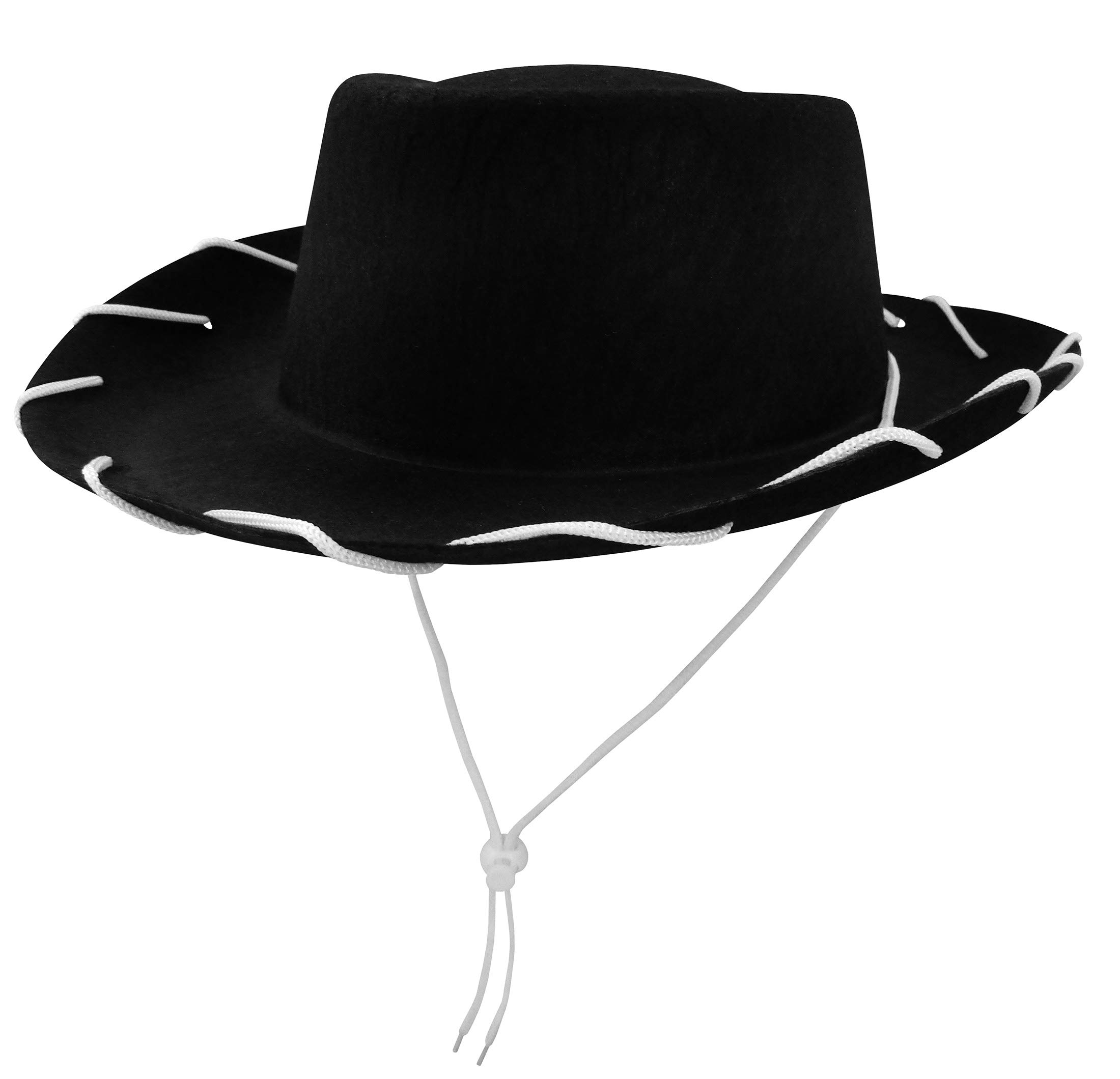 Vintage 1950s Brown Cowboy Hat for Kids - Western Cowboy Cowgirl Costume Accessory for Ranch Parties, Halloween & Dress-Up Play