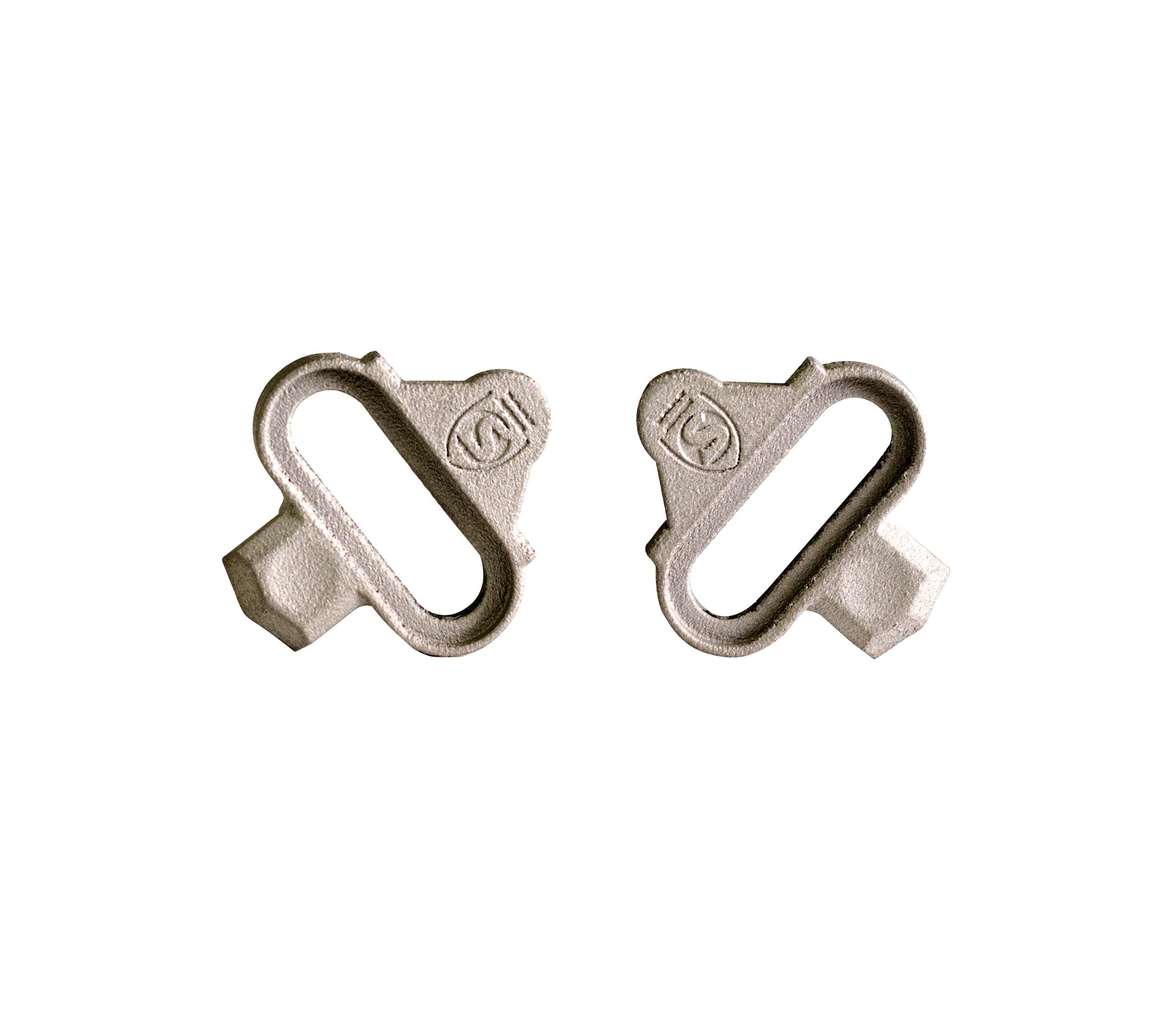 SILCA 3D Printed Titanium Cleat Kit for Shimano SPD Pedals - 1 Pair with Titanium Screws & Plates | Perfect for Road Cycling, Mountain Biking & Indoor Training