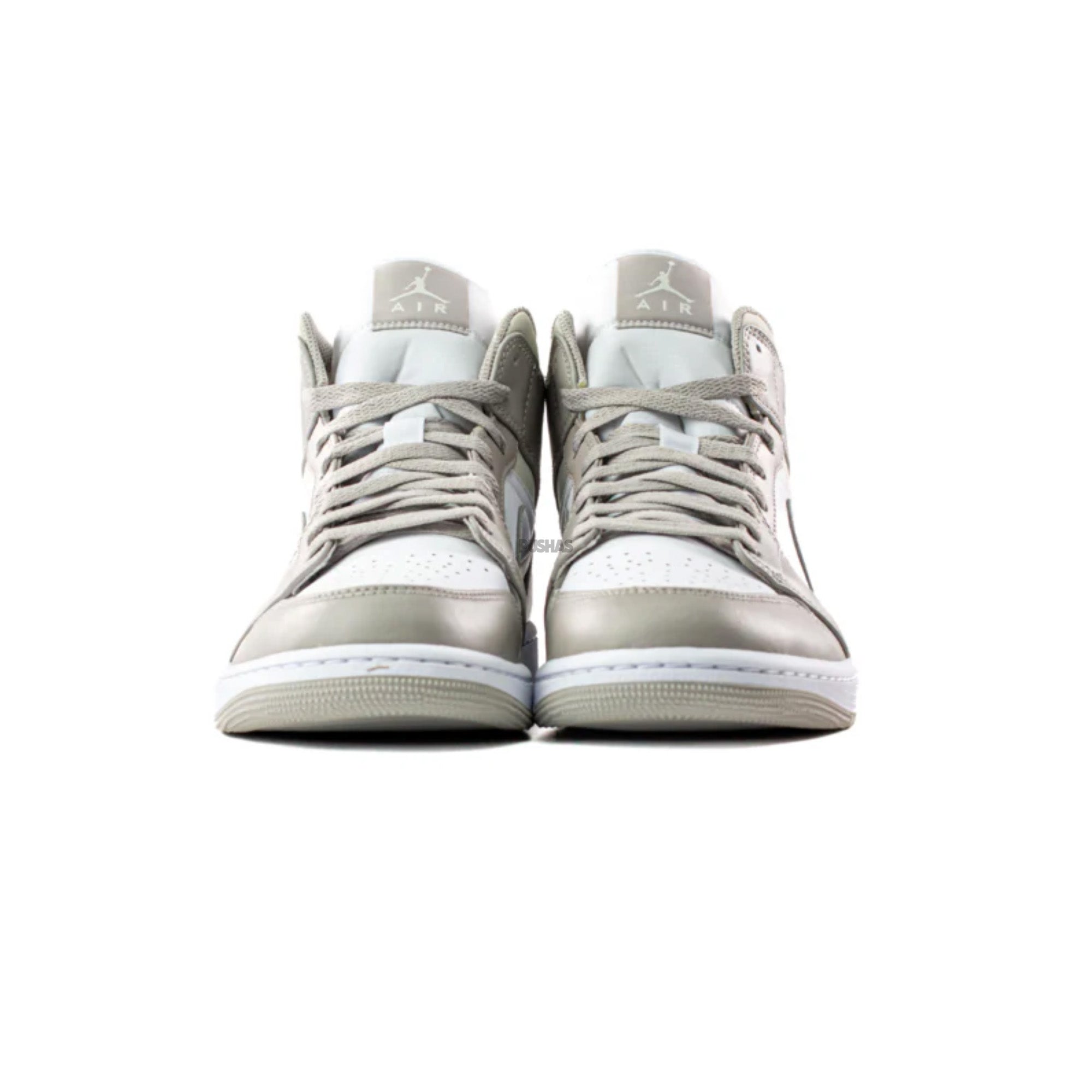 Air Jordan 1 Mid 'Linen' Sneakers (2021 Release) - Men's Basketball Shoes for Casual Wear & Street Style Fashion
