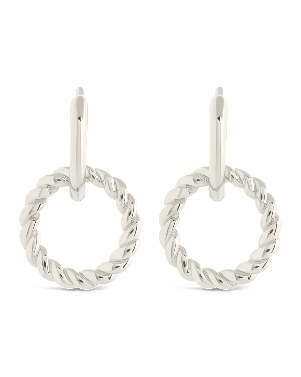 Hassie Delicate Twist Hoop Earrings for Women - Elegant Gold/Silver Dangle Earrings for Everyday Wear, Date Night & Special Occasions