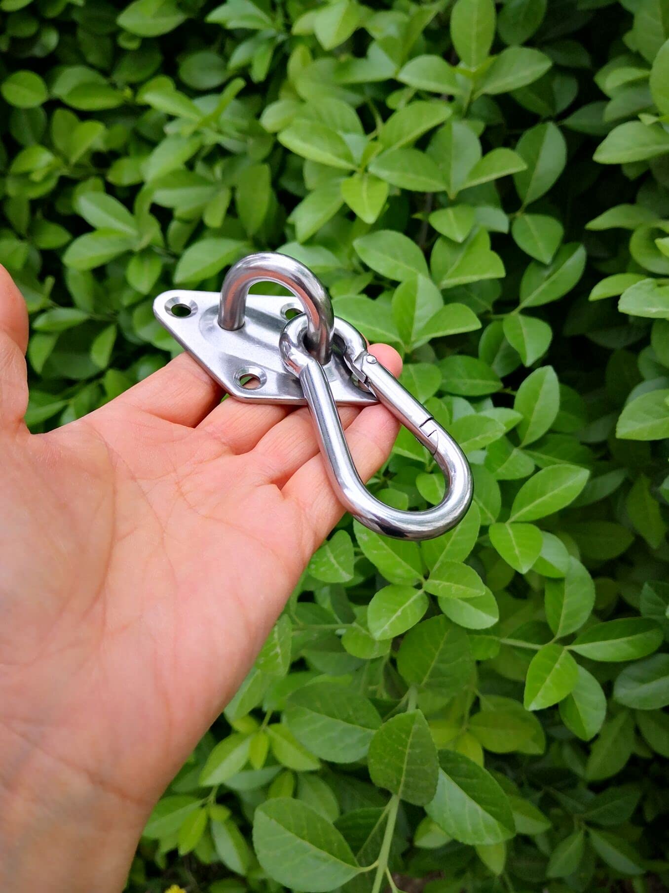 1000lb Heavy Duty Hammock Hanging Kit - Ultra Durable Hammock Hooks & Carabiners for Hammock Stands, Yoga Swings, Brazilian Hammocks, Swing Chairs - Indoor/Outdoor Ceiling Suspension Hooks (2 Pack) - Perfect for Backyard, Patio, Camping & Home Relaxation