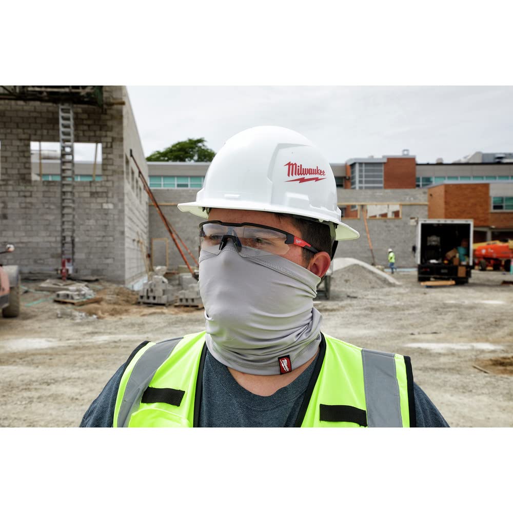 Milwaukee 423G Multi-Function Neck Gaiter - Gray Balaclava, Face Mask & Headband for Outdoor Sports, Hiking & Winter Activities