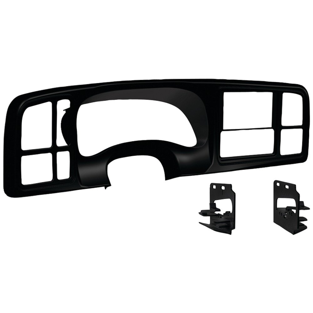 METRA DP-3002B Double DIN Dash Kit for 1999-2002 GM Trucks - Matte Black Car Stereo Installation Panel | Perfect for Chevy Silverado, GMC Sierra & More