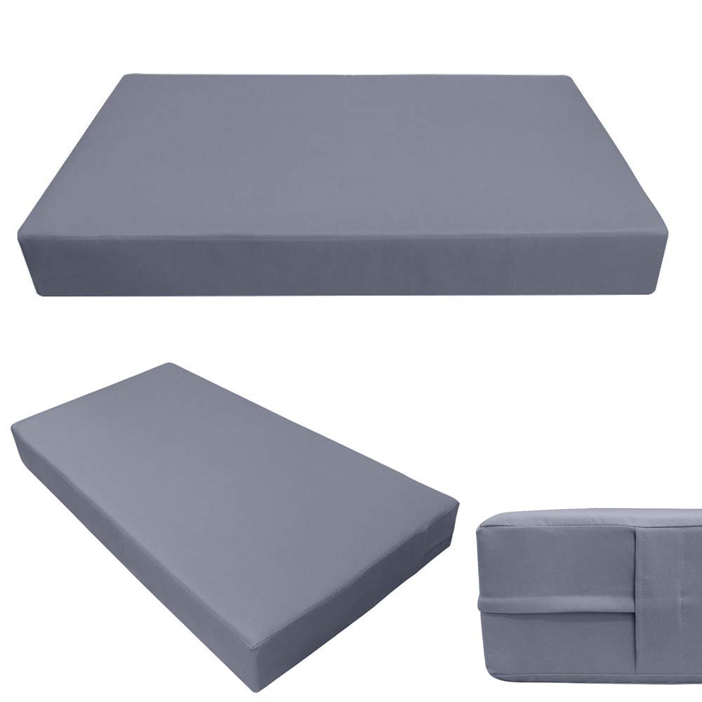 Prolinemax Outdoor Style 1 Full Knife Edge Daybed Mattress Cover with Bolster Pillow & Fitted Sheet AD001 - Perfect for Patio, Poolside, and Sunroom Lounging