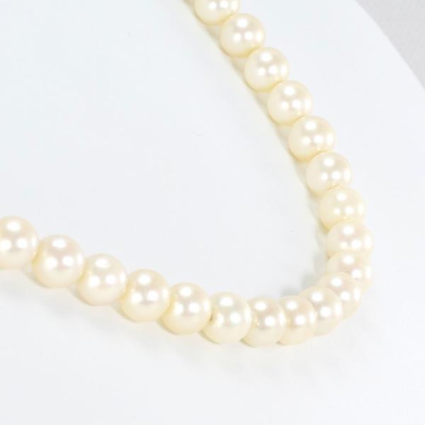 18K Yellow Gold Akoya Pearl Necklace for Women - Elegant Cultured Pearl Jewelry Gift for Wedding, Anniversary & Special Occasions