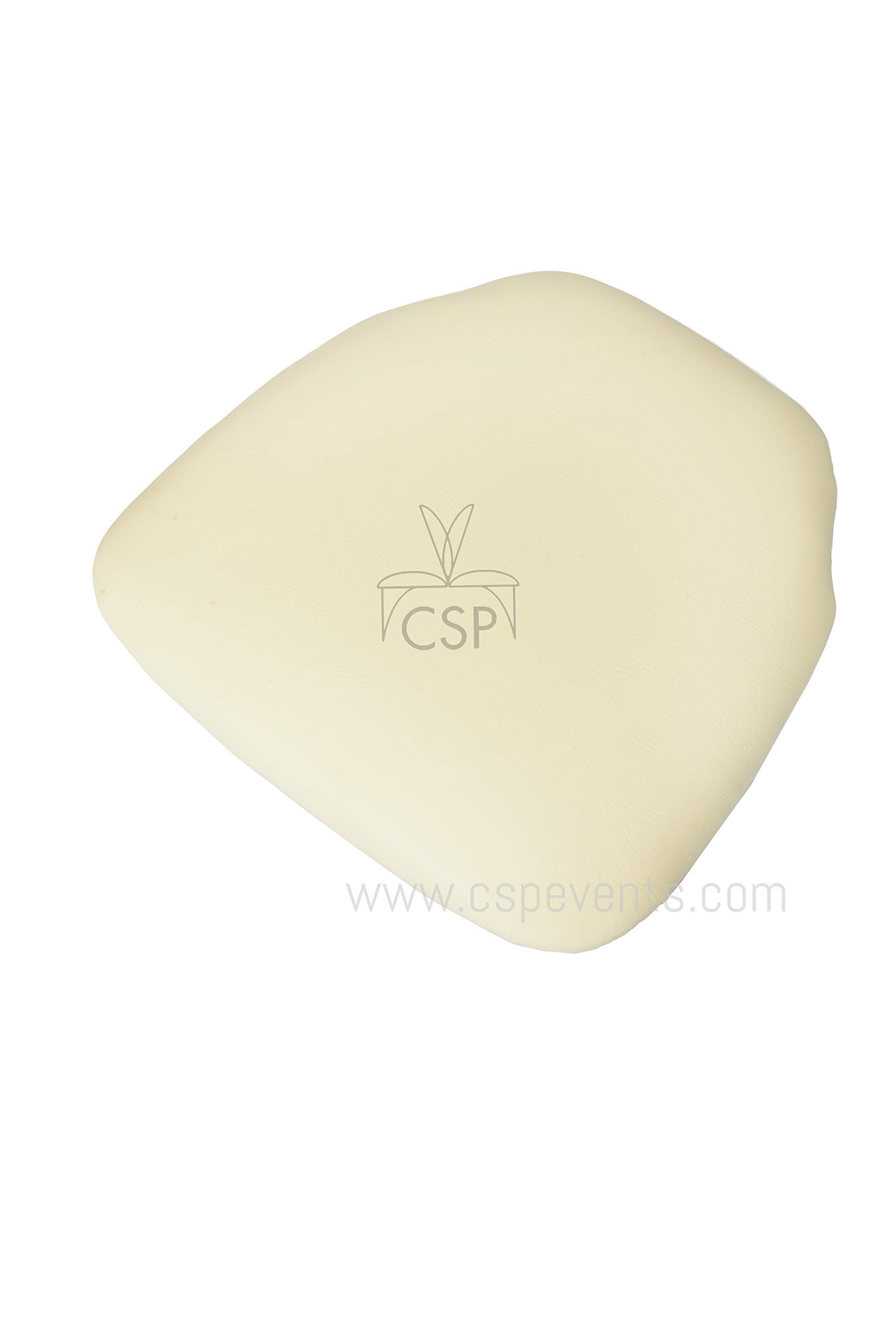 Premium Commercial Seating Ivory Vinyl Cushioned Chairs - Durable & Comfortable for Restaurants, Hotels, and Office Waiting Areas