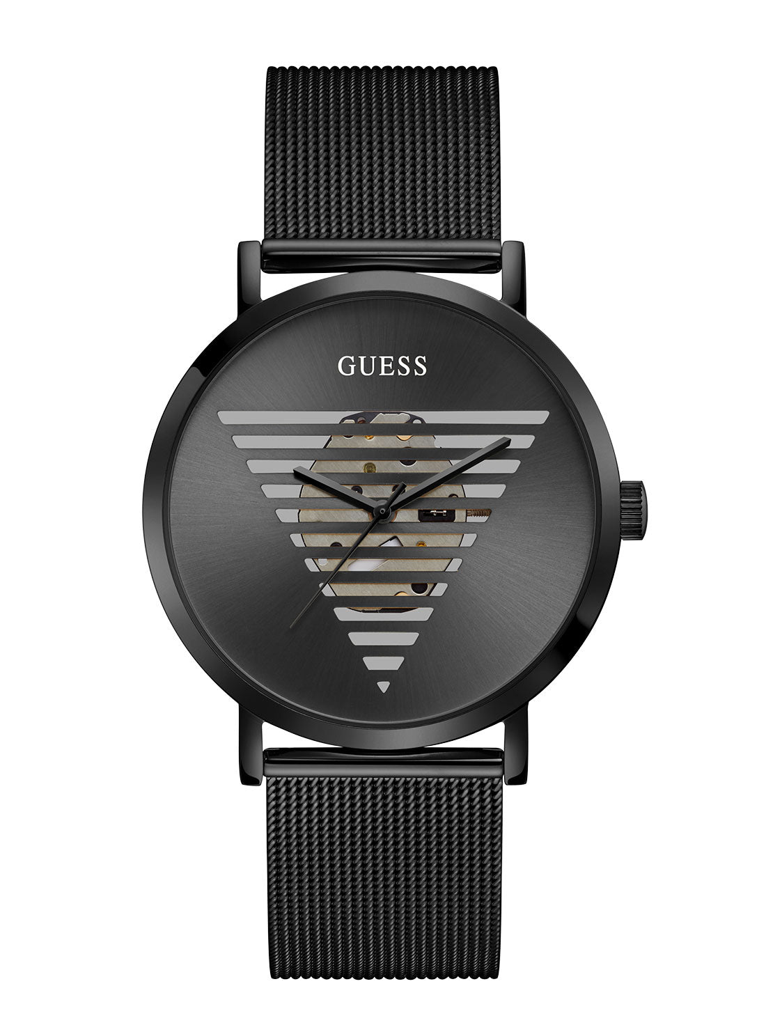 Black Idol Logo Mesh Watch - Stylish & Lightweight for Men & Women - Perfect for Casual, Office & Everyday Wear