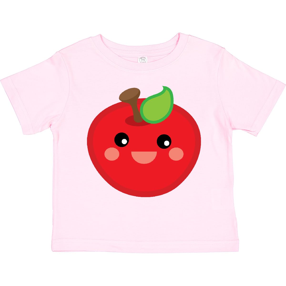Inktastic Smiling Apple Toddler T-Shirt - Cute Graphic Tee for Boys & Girls - Perfect for Playdates, Daycare & Family Photos