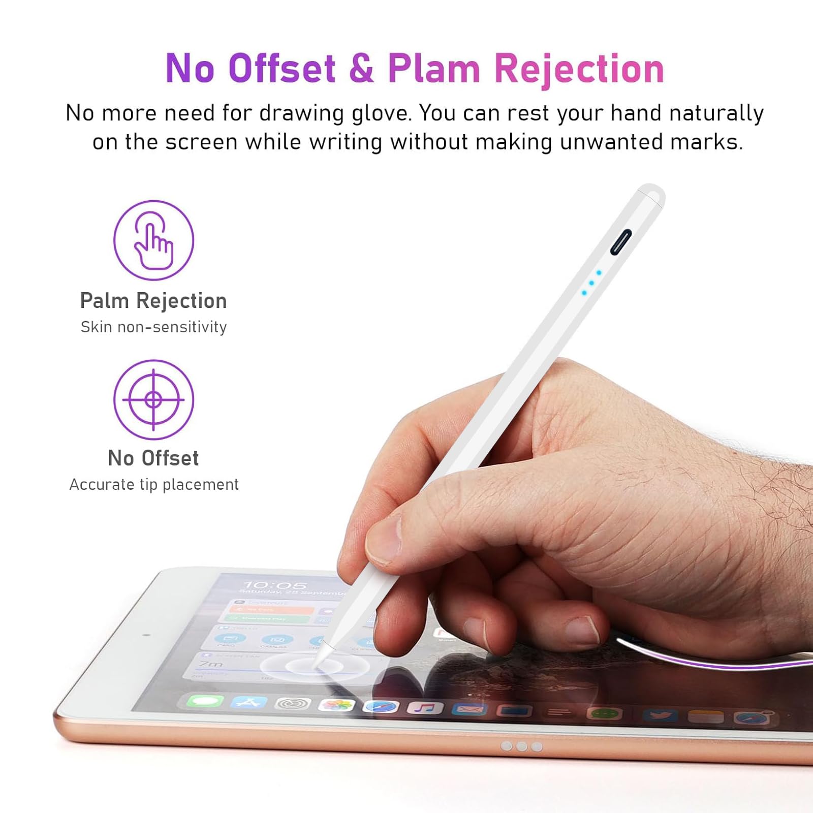 1st Gen Apple Pencil Stylus - Fast Charging 10X & Palm Rejection Technology | Compatible with iPad Pro 11/12.9, iPad 10/9/8/7/6, iPad Mini 5/6, iPad Air 3/4/5 | Perfect for Drawing, Note-Taking & Digital Art