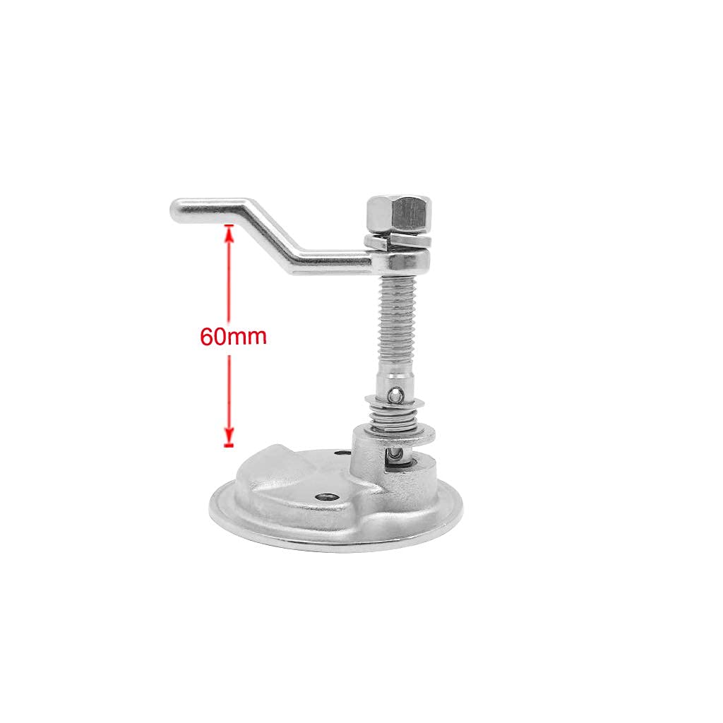 316 Stainless Steel Boat Cam Latch - Marine Hatch Latch with Adjustable Locking Arm & Back Plate - Flush Pull Hatch Lift for Sailboats, Yachts & Fishing Boats - Pack of 2