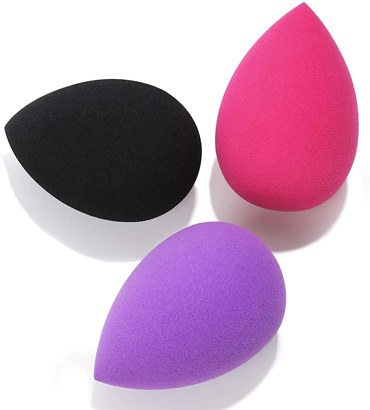 3pcs Makeup Blender Sponge Set with Storage Box - Soft Beauty Blender for Foundation, Powder & Liquid Makeup - Perfect for Women's Cosmetic Application & Travel Use
