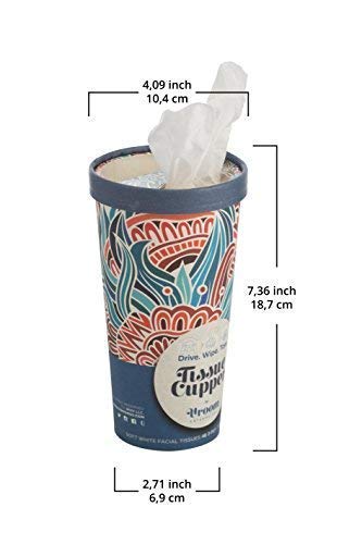 Soft Disposable Travel-Size Tissue Paper & Car Tissue Holder - Compact & Convenient Facial Tissues for On-the-Go Cleanliness | Perfect for Cars, Office, Travel & Daily Use