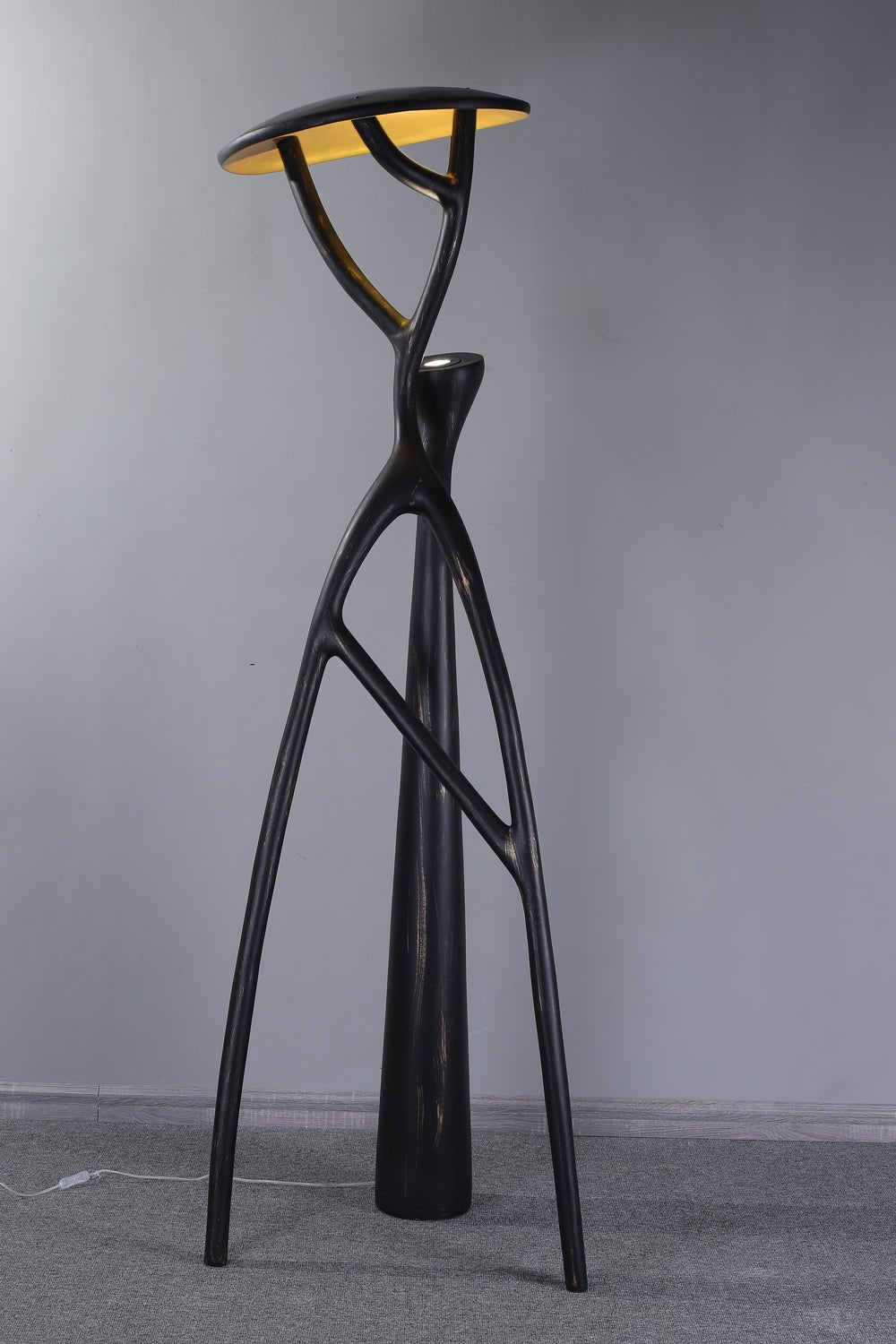 Gothic Tree Sculpture Floor Lamp - Elegant Handcrafted Metal Tree Design with Warm LED Lighting - Perfect for Living Room, Bedroom, or Gothic Home Decor
