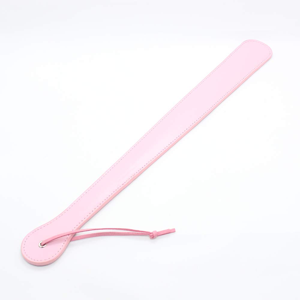 48cm Long Spank Paddle Whip - Leather Horse Riding Crop with Laser Engraving for Equestrian Training & BDSM Play | Perfect for Riding Lessons, Discipline & Sensual Scenes