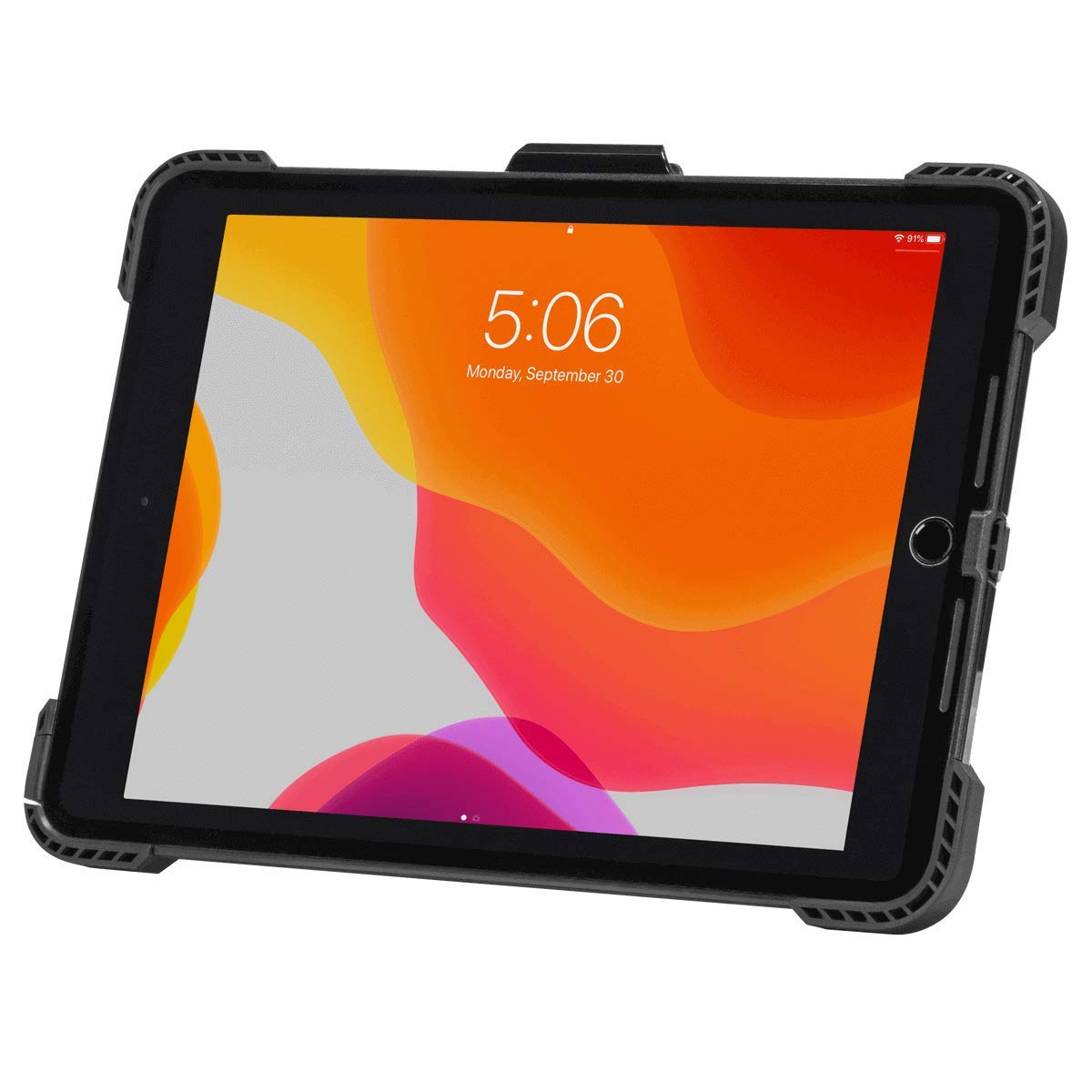 Targus THD498GLZ Rugged Protective Case for Apple iPad 7th/8th/9th Generation - Shockproof Cover with Kickstand, Black (10.2 Inch) - Perfect for Work, Travel & School Use