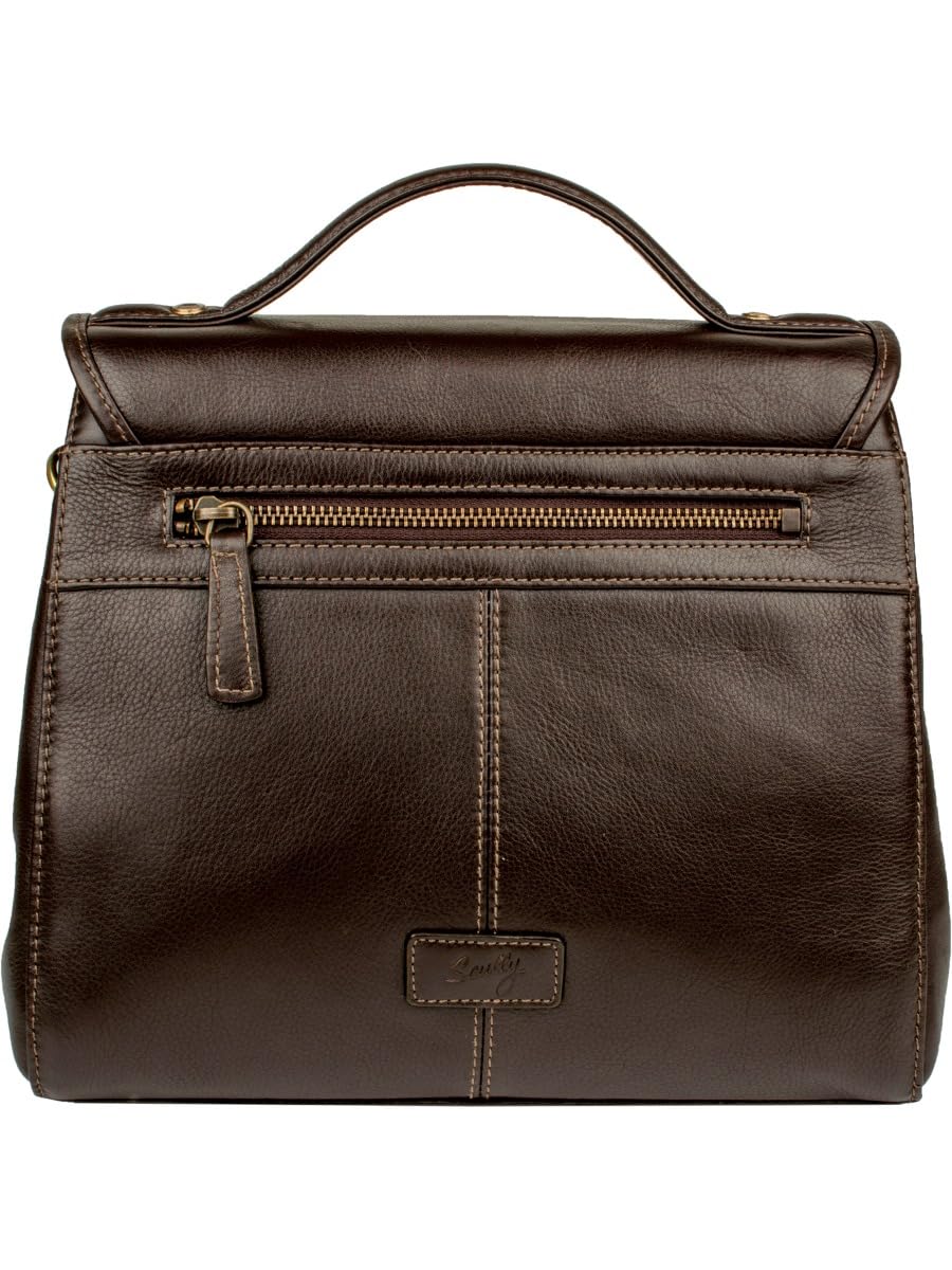 Premium Scully Hand-Stained Leather Crossbody Handbag 835-25 - Stylish Women's Shoulder Bag for Work, Travel & Everyday Use