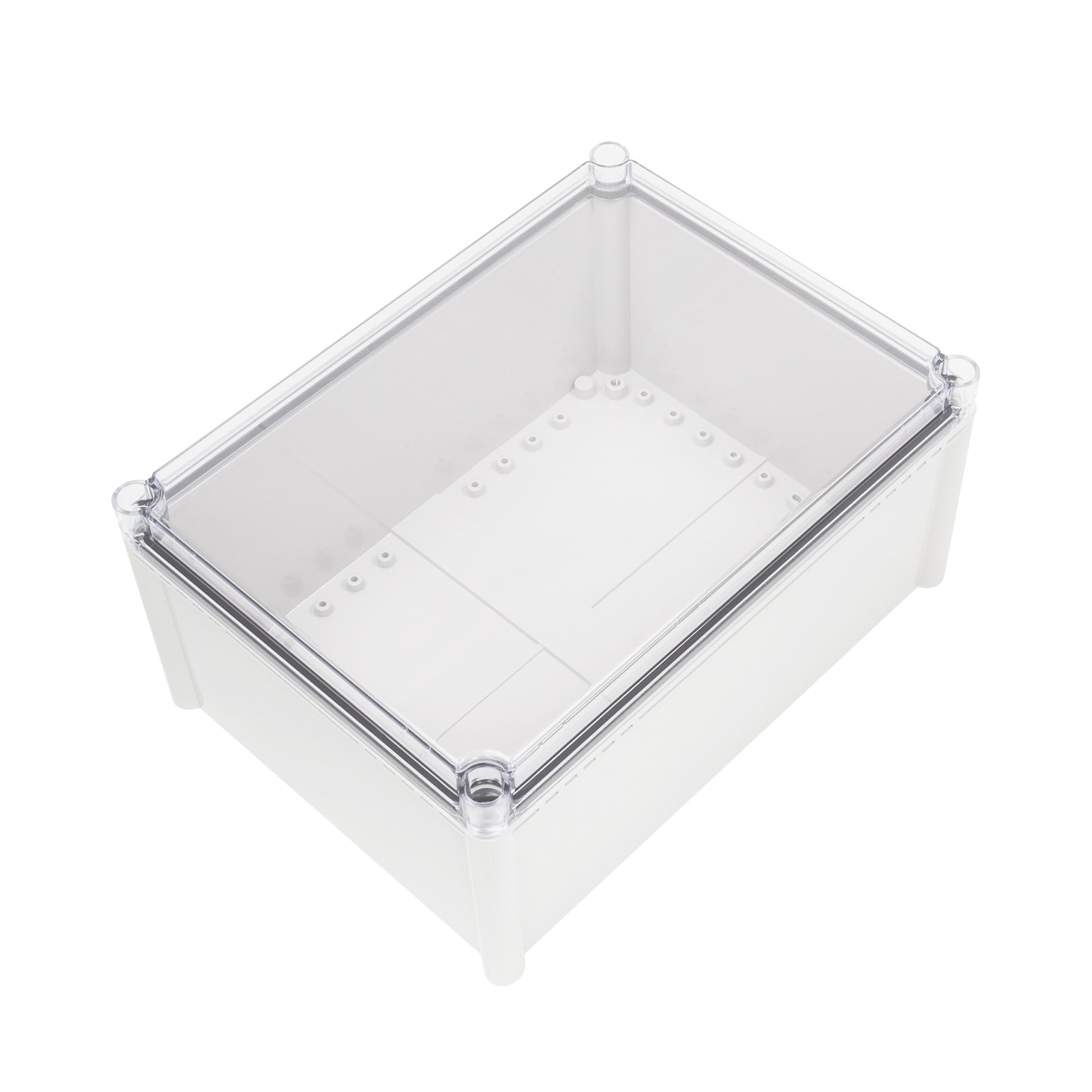 Boxco S Series 3.94 x 7.28 x 2.76 Inches (100x185x70mm) Waterproof Plastic Enclosure - IP67 Rated, IK08 Impact Resistant, Polycarbonate (PC) Material with Transparent Screw-On Cover - Ideal for Outdoor Electronics, Industrial Equipment & DIY Projects