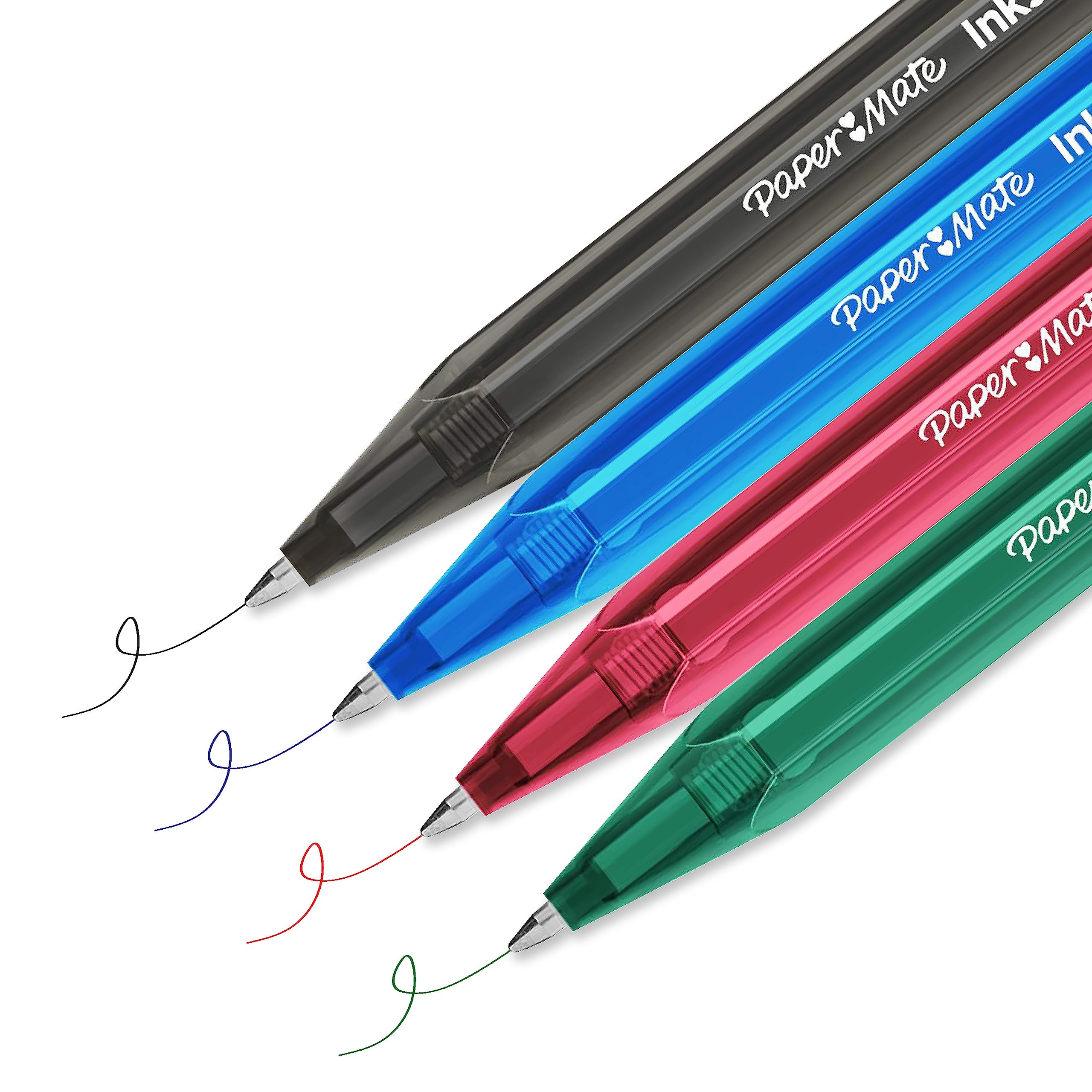 Paper Mate InkJoy 100RT Retractable Ballpoint Pens - Medium Point (1.0mm) - Red Ink - 20 Count Pack - Smooth Writing for Office, School & Note Taking