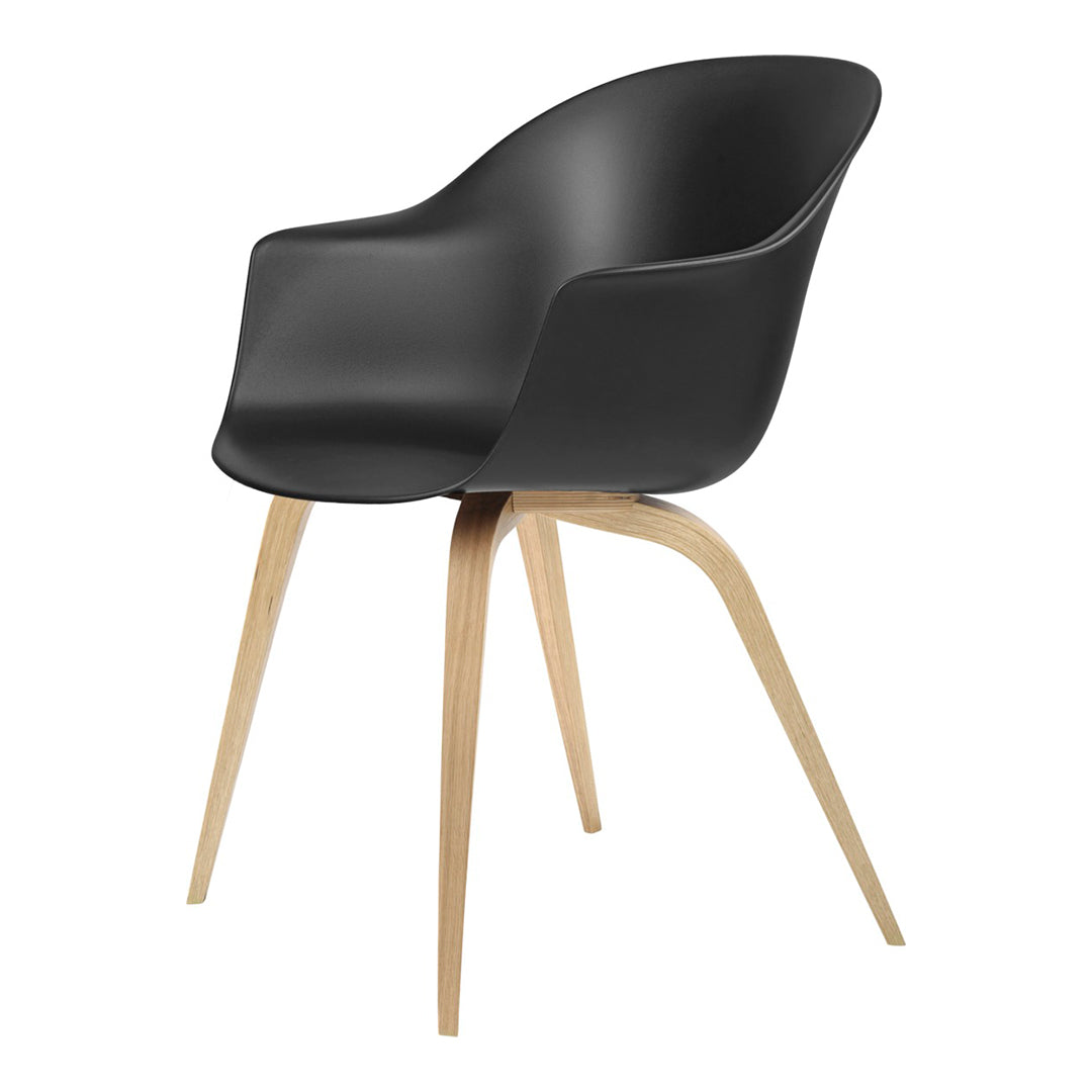 Bat Dining Armchair with Wood Base - Modern Wooden Dining Chair for Kitchen, Restaurant & Home Decor - Perfect for Indoor Dining Rooms & Elegant Spaces