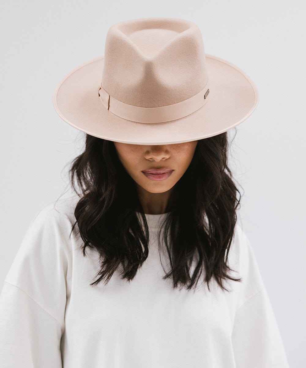 Monroe Rancher Fedora Hat for Men & Women - Western Style Cowboy Hat with Wide Brim - Perfect for Outdoor, Rodeo, and Country Music Events