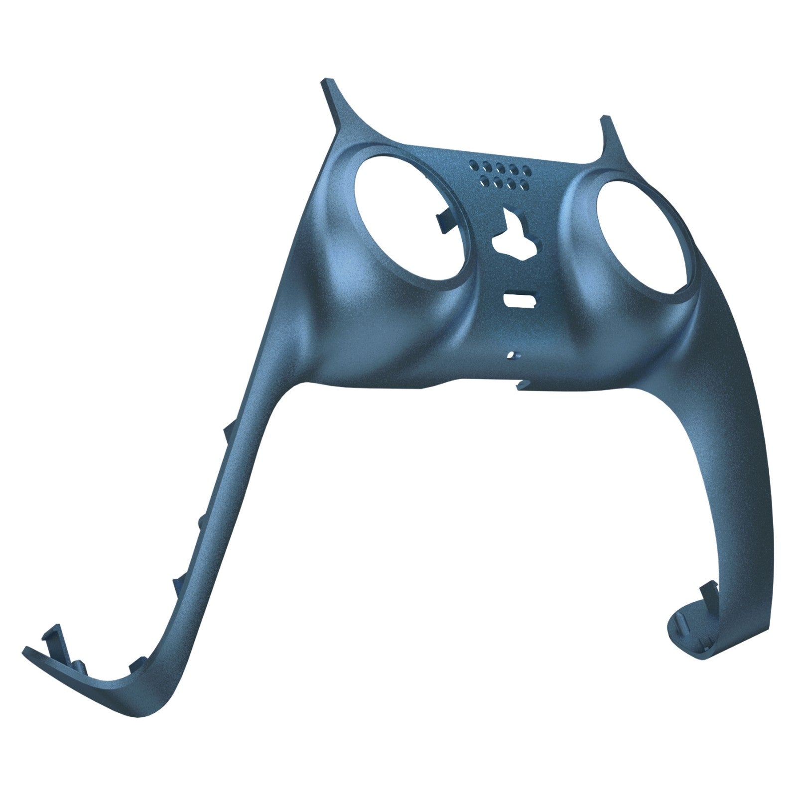 eXtremeRate Metallic Regal Blue PS5 Controller Cover - DIY Replacement Shell with Custom Plates & Accent Rings | Compatible with PlayStation 5 Controller | Gaming Accessories for Enhanced Style & Protection