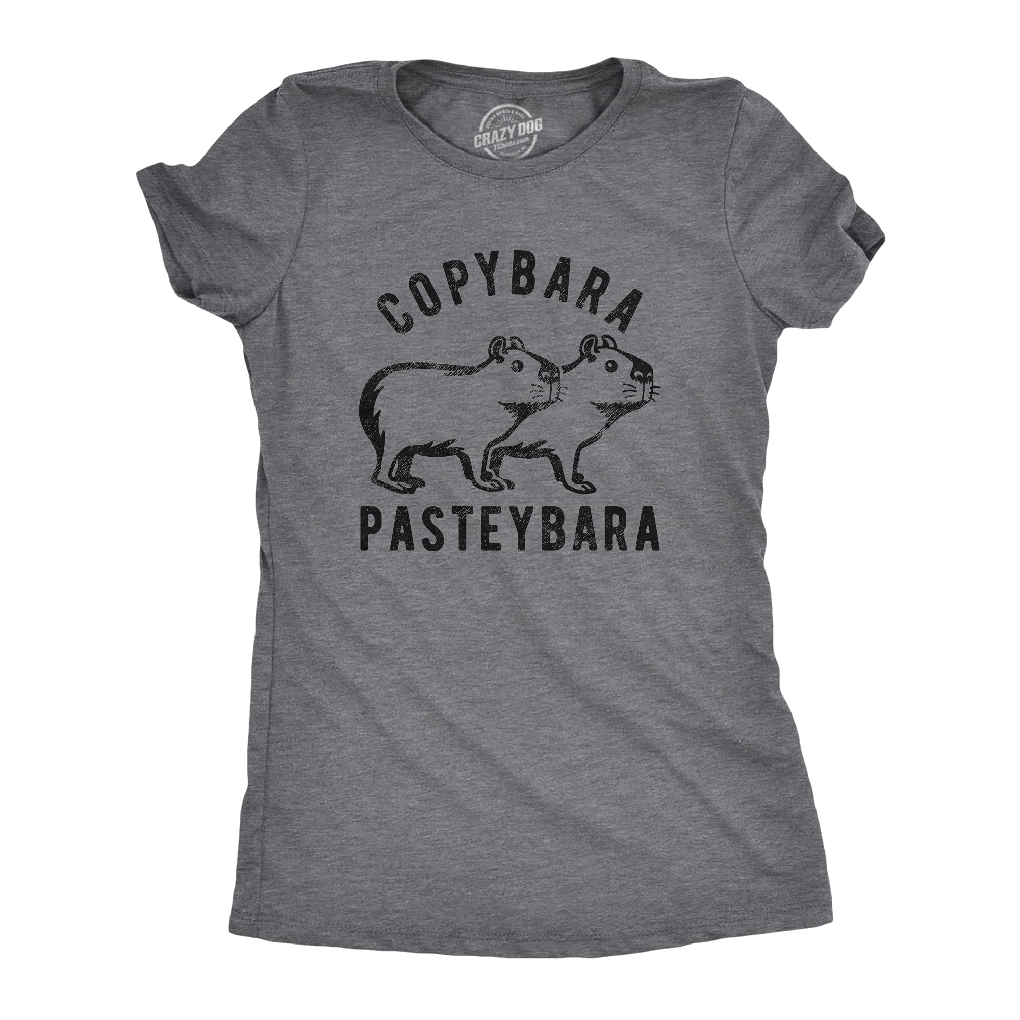 Funny Capybara Graphic T-Shirt for Women - Cute Animal Novelty Tee with Computer Joke - Perfect for Casual Wear, Gifts & Animal Lovers