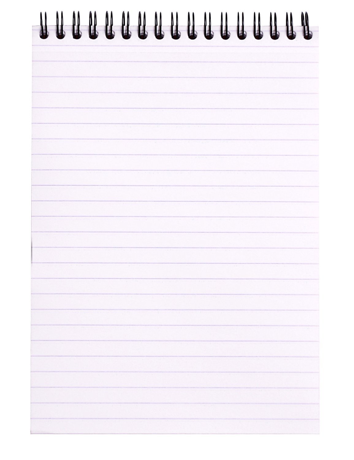 Rhodia Black Lined Wirebound Notepads - 6 x 8.25 Inches, Pack of 3 (165019C) - Perfect for Journaling, Note Taking & Office Work