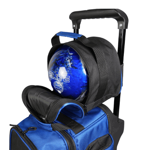 ELITE Deluxe 3 4 5 Bowling Ball Roller Bag - Heavy Duty Bowling Ball Carrier with Wheels for Men & Women - Perfect for League Play, Tournaments & Practice Sessions