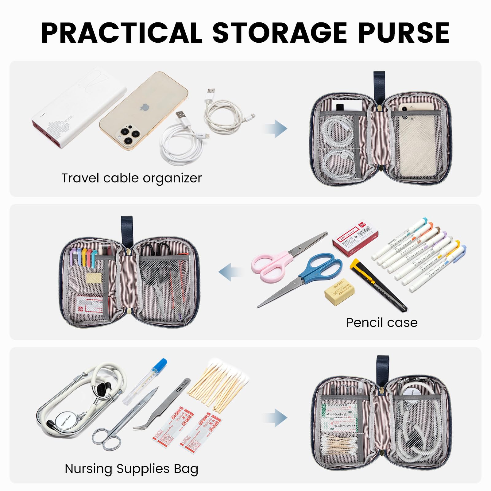 LOVEVOOK Women's 17.3 Inch Laptop Backpack with USB Port, Waterproof Business Work Bag for Travel, Teacher, Nurse, Office, School, College, 2-Piece Set