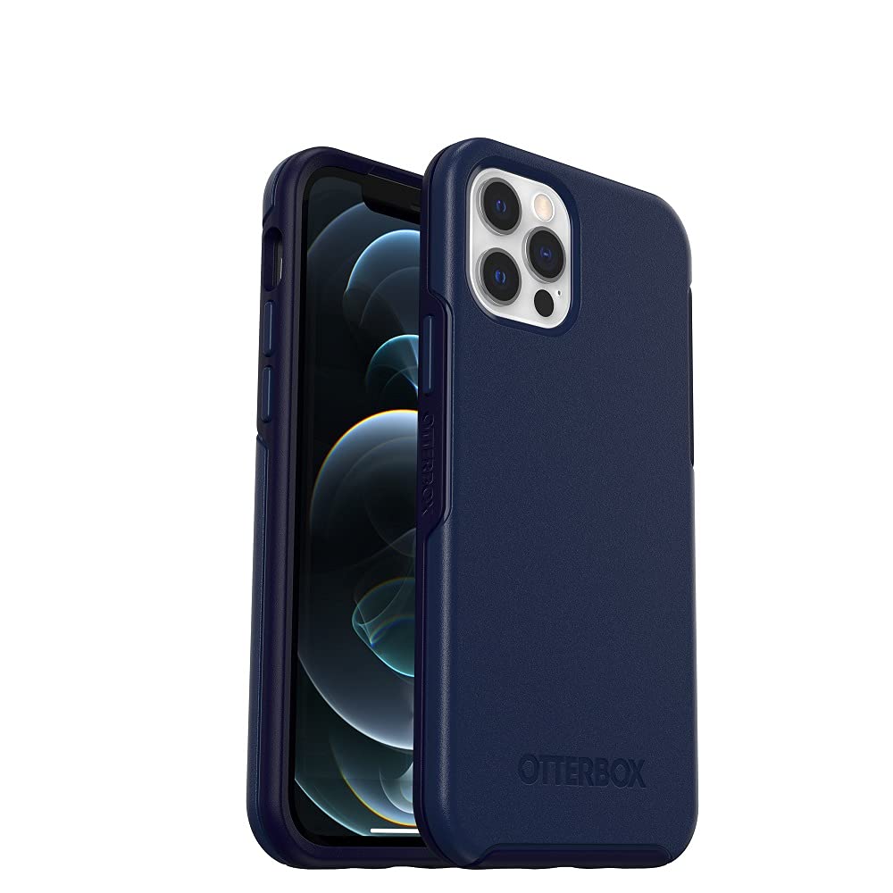 OtterBox SYMMETRY SERIES+ MagSafe Protective Case for iPhone 12 Pro Max - Navy Captain | Slim Shockproof Cover with Wireless Charging | Perfect for Work, Travel & Outdoor Activities