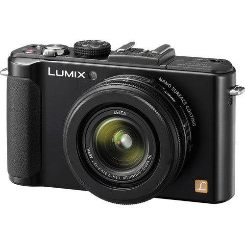 Panasonic Lumix DMC LX7 Digital Camera with Leica Lens - 10.1MP, 3.8x Optical Zoom, Full HD Video - Compact Travel & Street Photography Camera (Black)