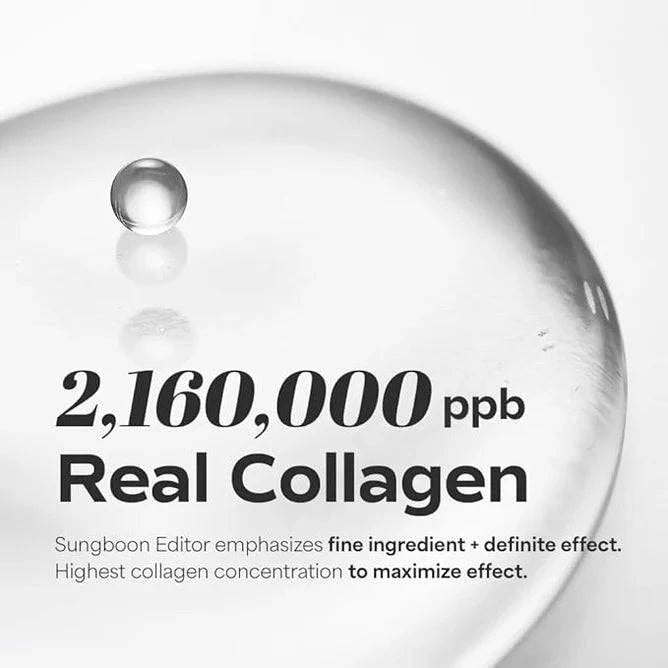 SUNGBOON EDITOR Deep Collagen Power Boosting Face Mask 37g (1 Pack) - Hydrating & Anti-Aging Treatment for Glowing Skin | Perfect for Night Routine & Spa Days