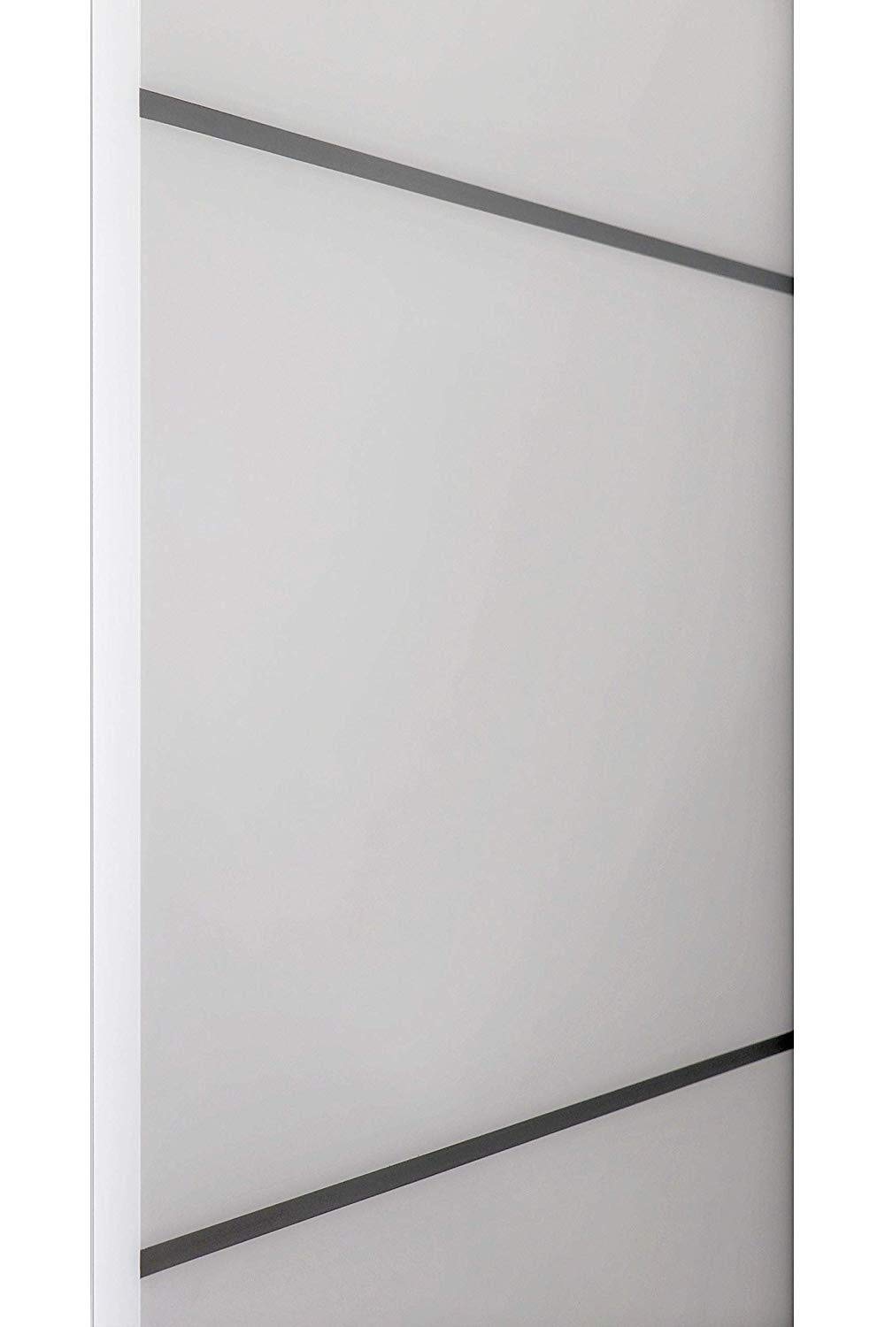 SARTODOORS 84x84 Inch White Closet Bypass Sliding Doors with Hardware Kit - Modern Matte White Solid Core Wardrobe Doors with Top Mount Rails, Trims & Steel Hangers | Perfect for Bedroom Closets, Walk-in Wardrobes & Space-Saving Storage Solutions