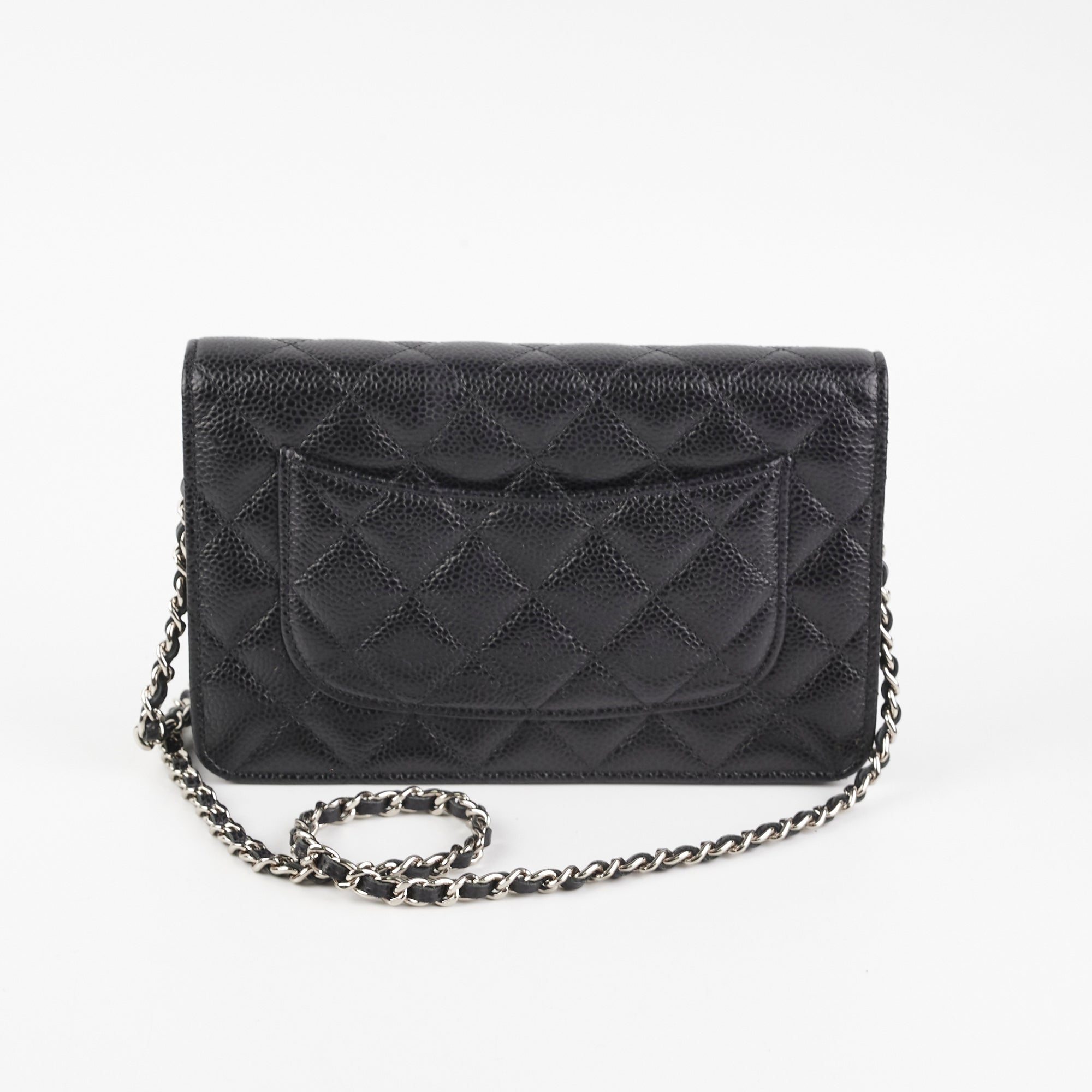 Chanel Caviar Leather Wallet On Chain Black Crossbody Bag - Luxury Designer WOC for Women, Perfect for Parties, Date Nights & Everyday Use