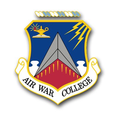 US Air Force Air War College Vinyl Decal Sticker Set - 3.8 Inch Military Emblem (6-Pack) - Perfect for Laptops, Cars, Water Bottles & Military Collectors