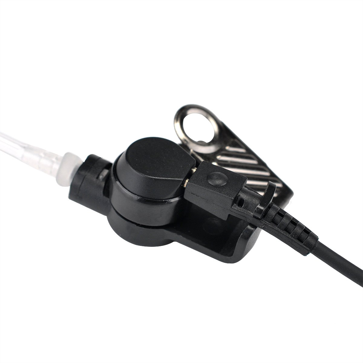 Covert Acoustic Tube Surveillance Earpiece with Microphone - 2 Pin Kenwood Walkie Talkie Headset for Security, Law Enforcement & Event Staff Communication