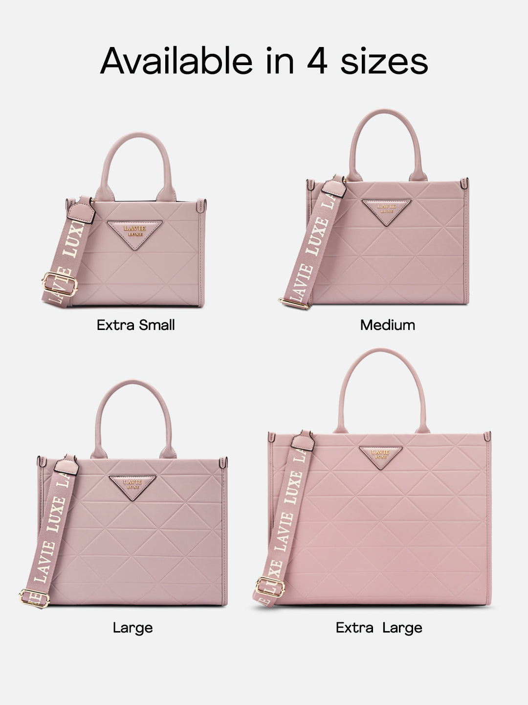 Lavie Luxe Mona25 Extra Large Box Satchel - Stylish Leather Tote Bag for Women, Perfect for Work, Travel & Everyday Use