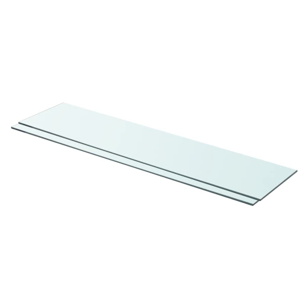 2 Pack Clear Glass Wall Shelf - 35.4