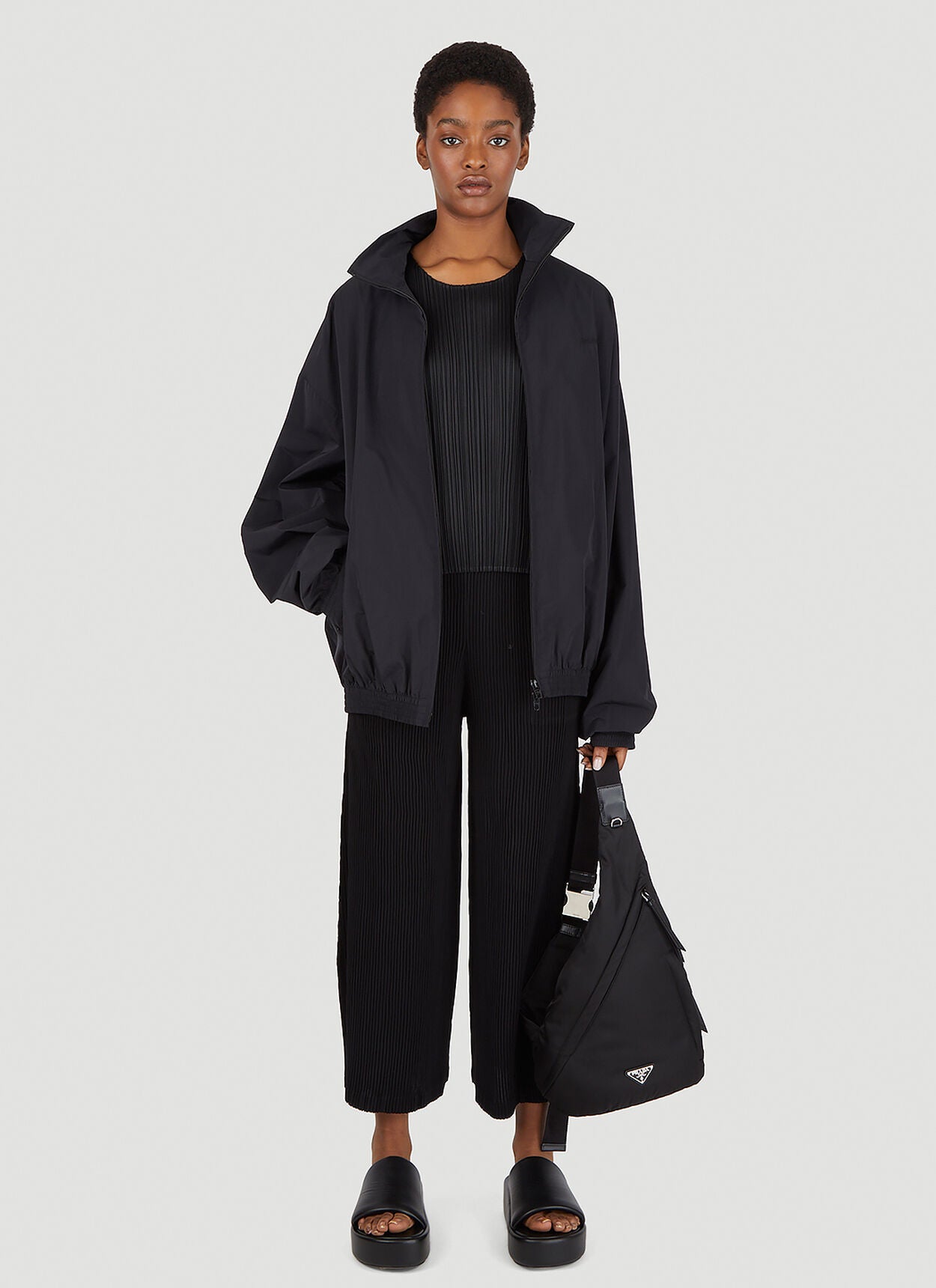 Elegant Pleated Blouse in Black - Perfect for Work, Office & Casual Outfits | Women's Fashion