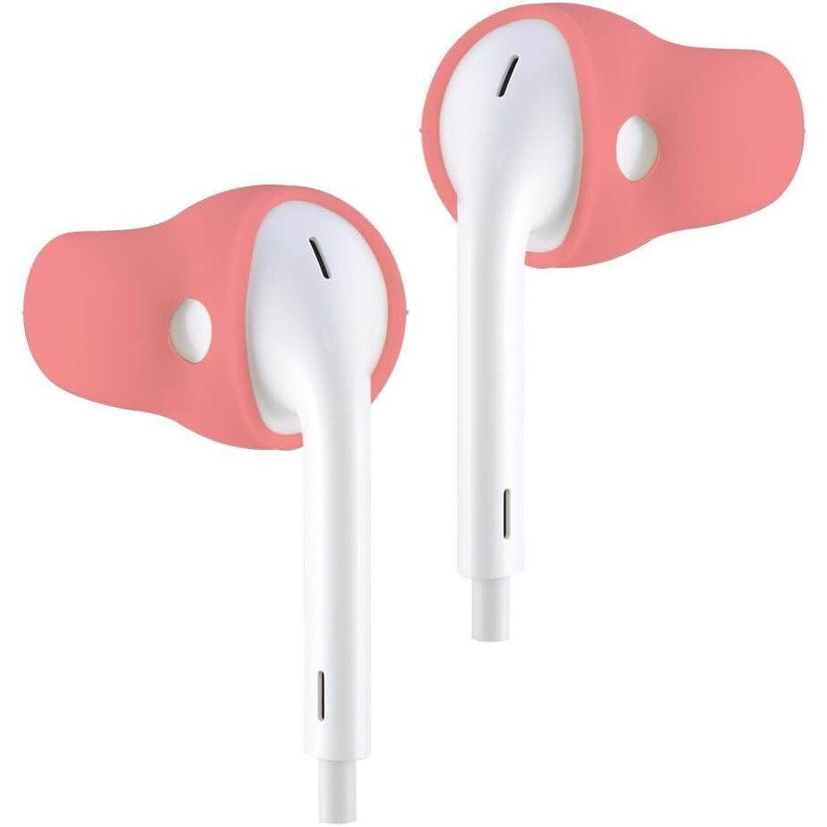 ACOUS Design Purest Earbuds Covers - Pale Red | Soft Silicone Ear Tips for AirPods & Wireless Earbuds | Perfect for Workouts, Commuting & Noise Isolation