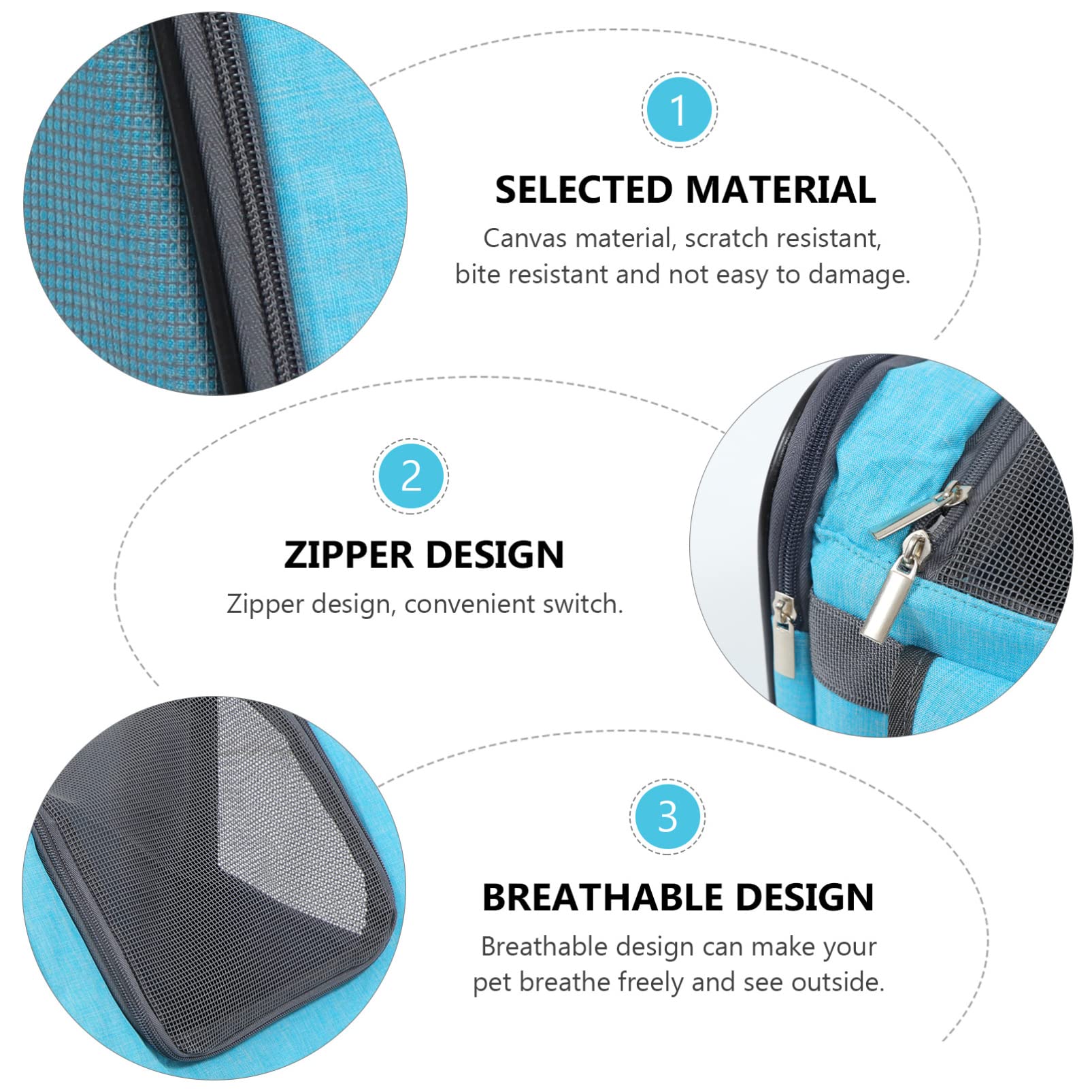 BESPORTBLE Foldable Cat & Dog Backpack Carrier - Ventilated Pet Travel Backpack for Hiking, Airplane, Outdoor Adventures