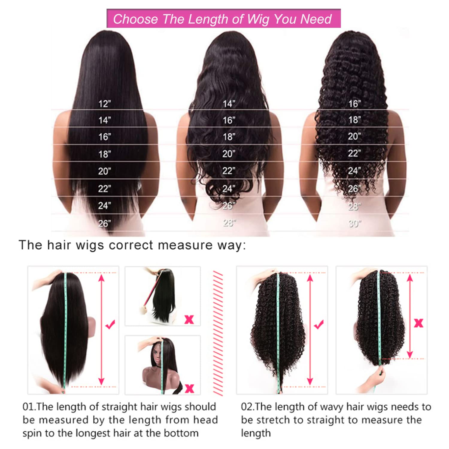 Deep Wave HD Transparent Lace Front Wig - 180% Density 4X4 Glueless Human Hair Wig with Baby Hair for Black Women | Natural Color 18 Inch | Perfect for Daily Wear, Parties & Special Occasions